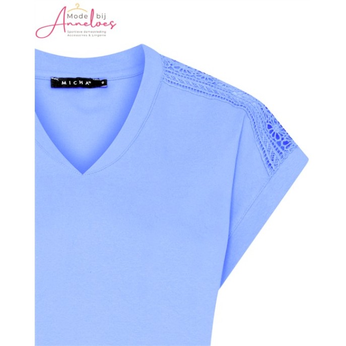 Micha T-shirt Kant 181.159 Blauw